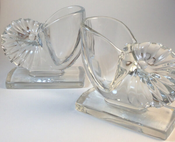 Cornucopia Glass Bookends
